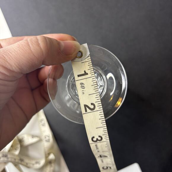 VTG Princess House Set of 5 Wine Esprit Knob Stem Water Blown 5 3/4" Clear - Picture 6 of 6